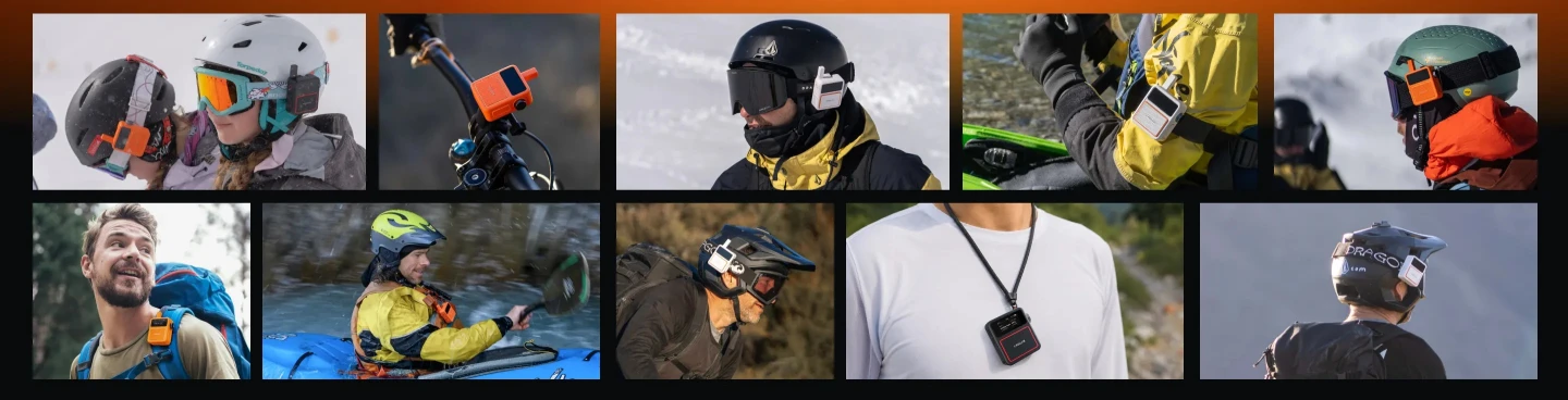 The Motion Ultra can be attached and strapped on to all kinds of gear, so it's always within easy reach