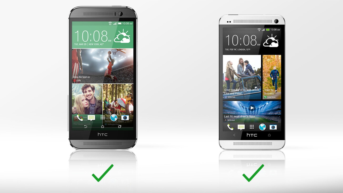 Both phones have HTC's terrific front-facing speakers on board