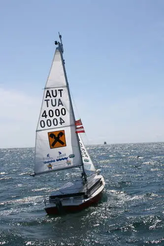 The ASV Roboat was adapted from a 3.75 m (12 ft) Laerling keelboat