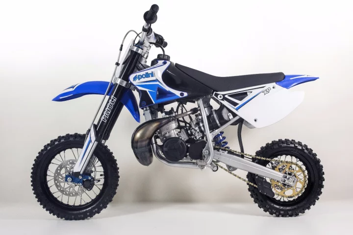 The new Polini XP1R and XP3R minicross models cater for riders aged 4 to 10