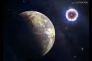 An artist's impression of a supernova exploding near the ancient Earth