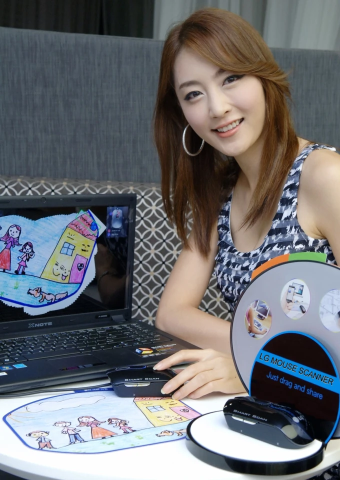 LG's LSM-100 mouse can scan with a swipe
