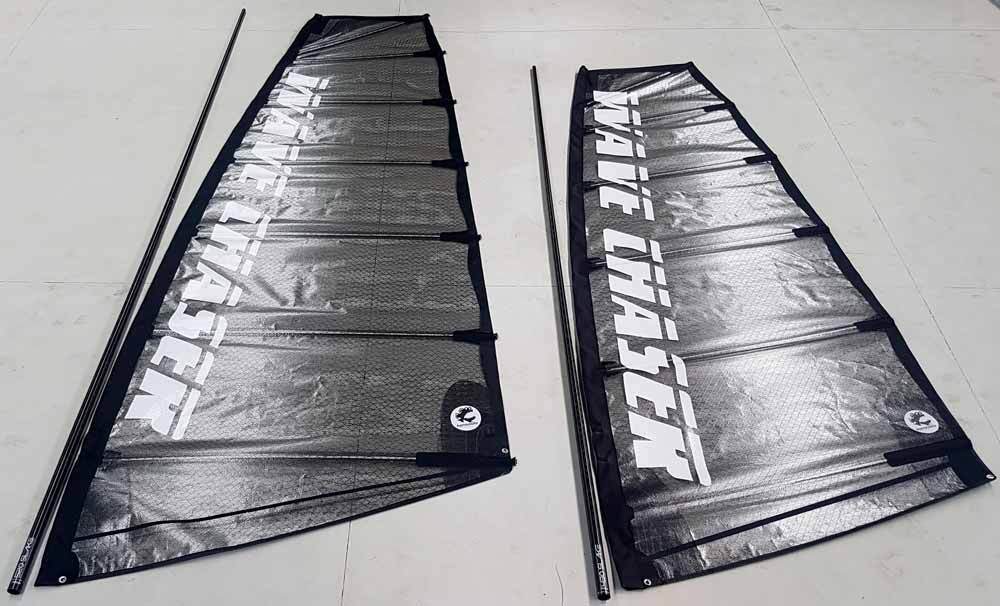 The sails of the Wave Chaser 390 ZF
