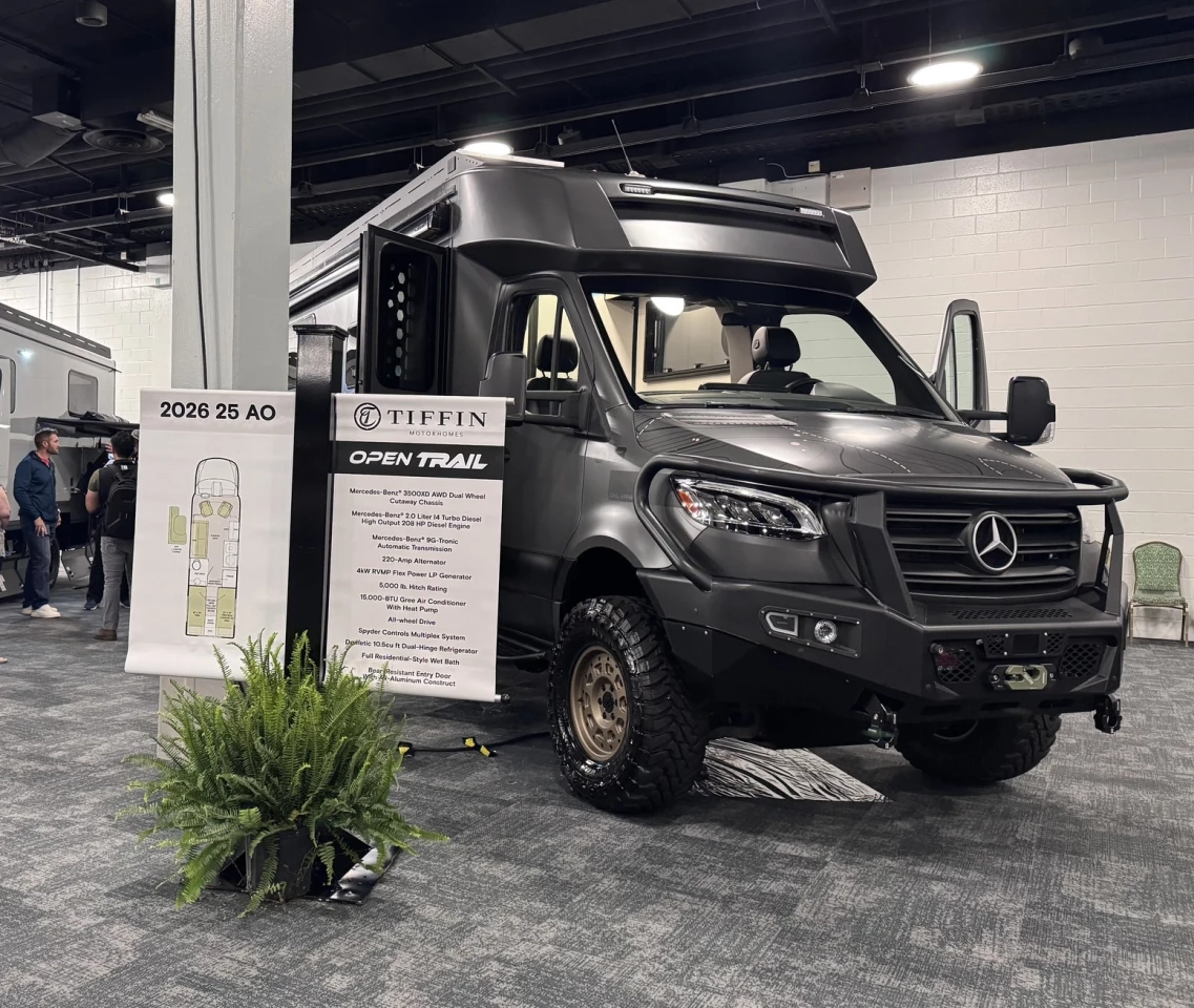 Tiffin shows the Open Trail at its 2025 dealership event