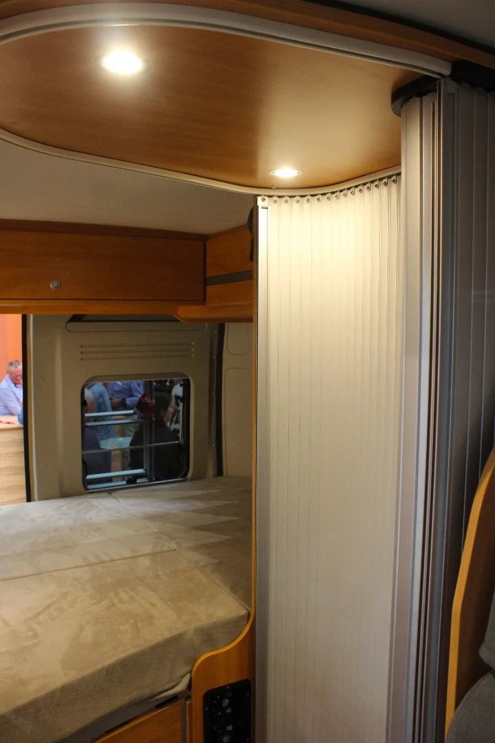 The circular door closes the WildCamp's bathroom off