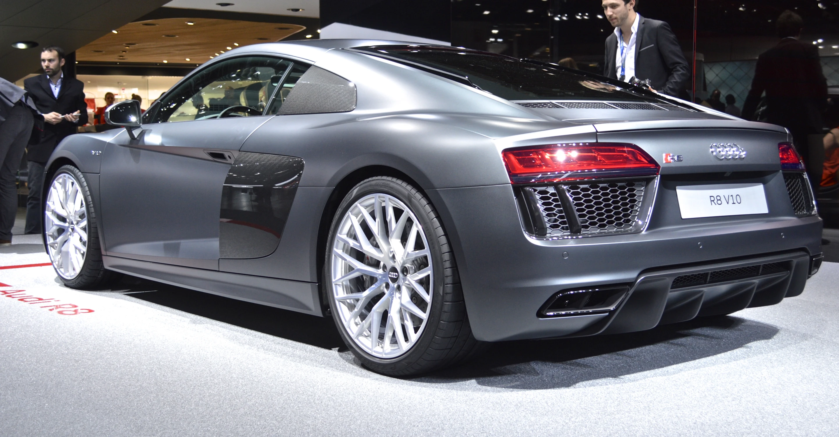 Audi R8 V10 at the Geneva Motor Show (Photo: C.C. Weiss/Gizmag.com)