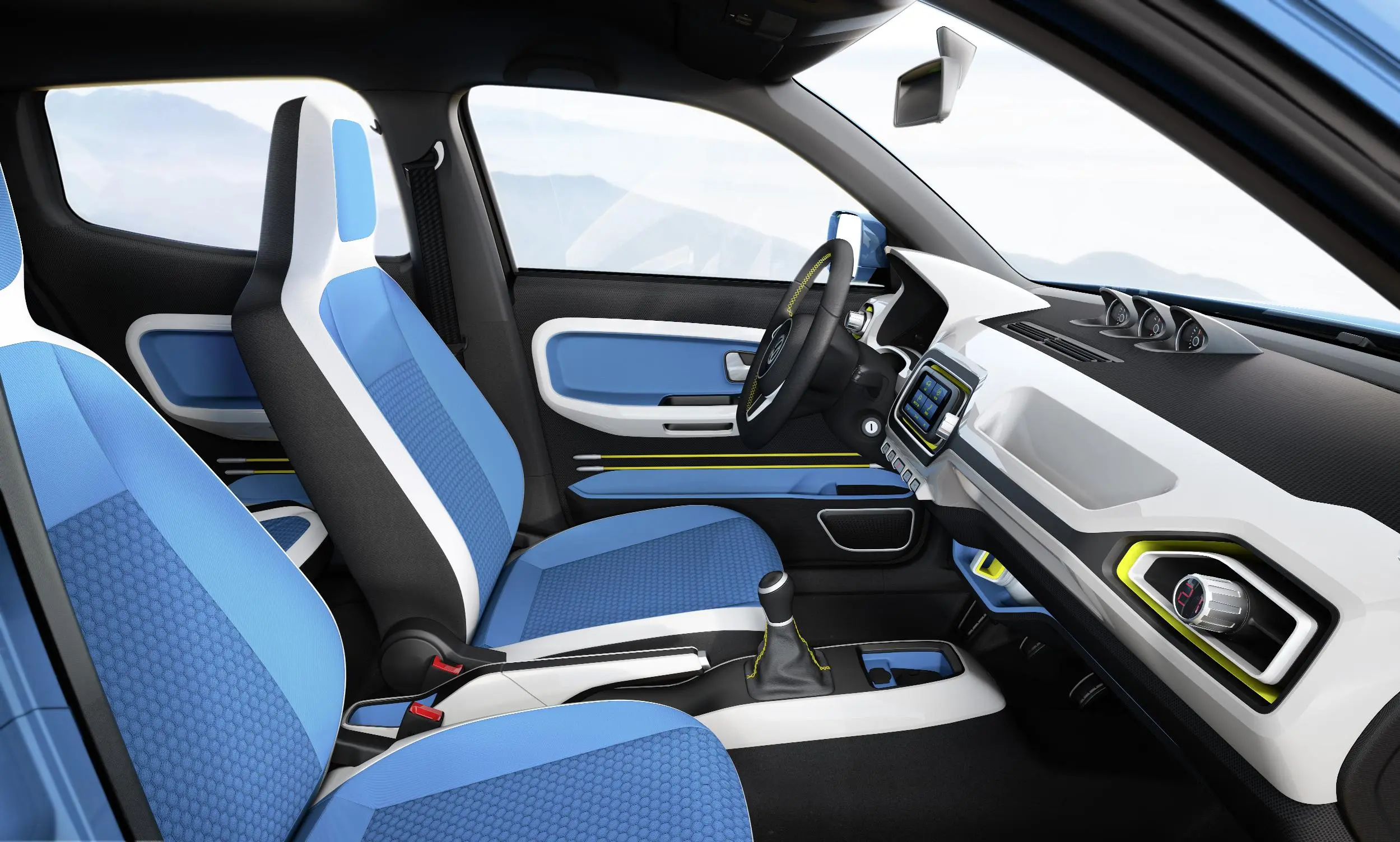 The Volkswagen Taigun compact SUV concept's interior