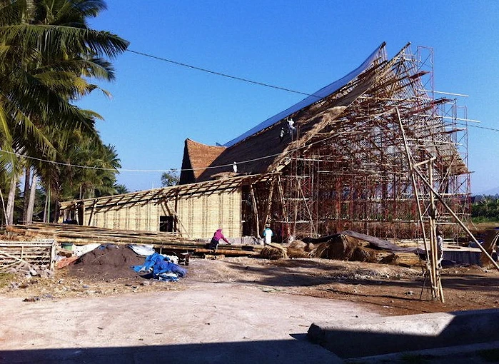 Big Tree Farm's new Balinese chocolate factory under construction