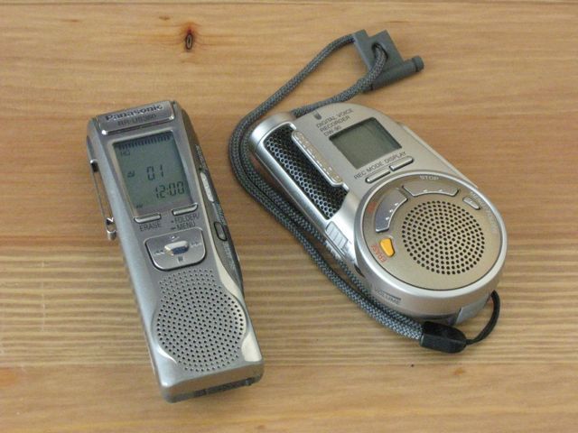 Digital audio recorders used by Paranormal Explorers