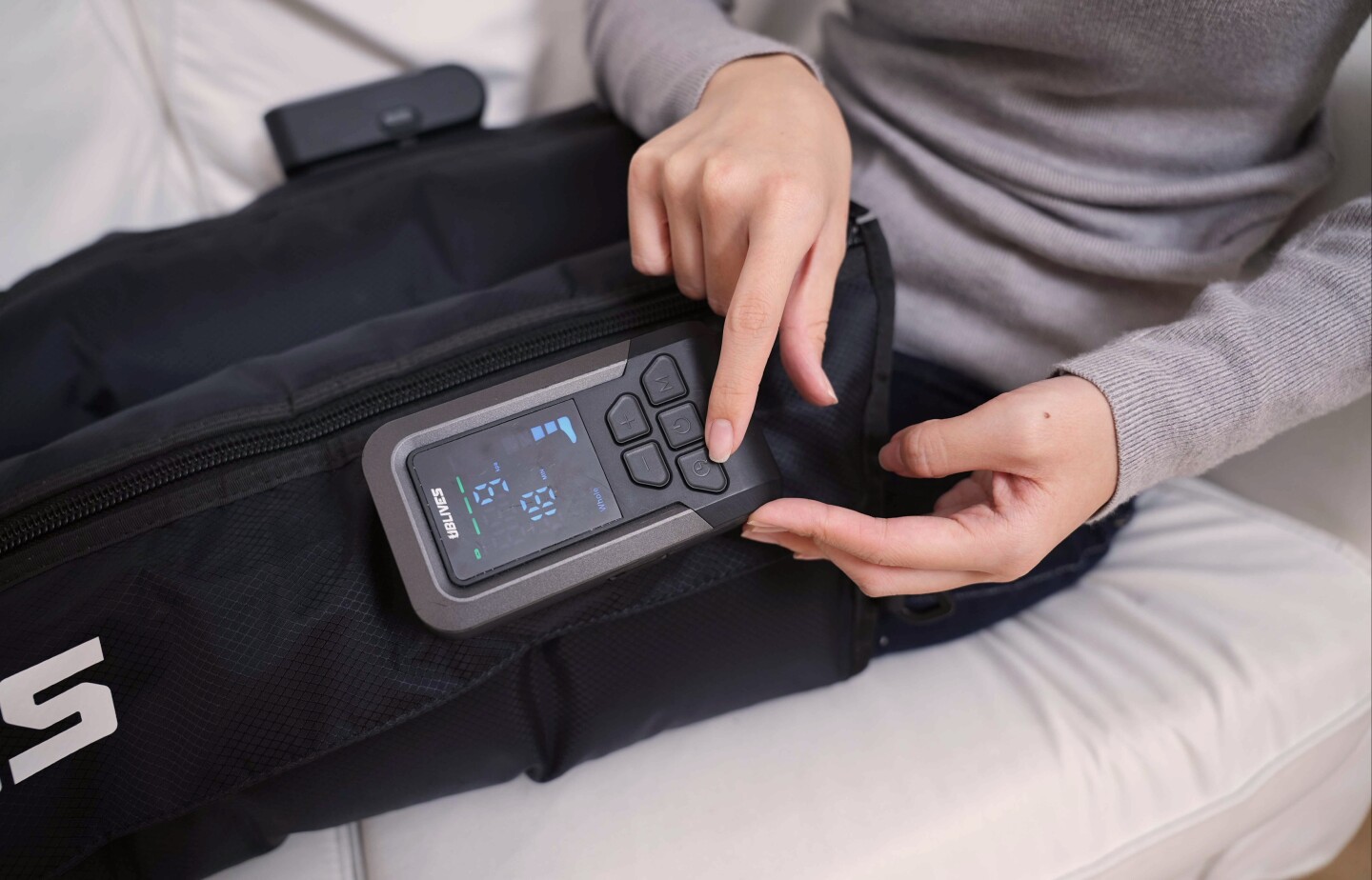 Each boot has a control unit that's surprisingly user-friendly