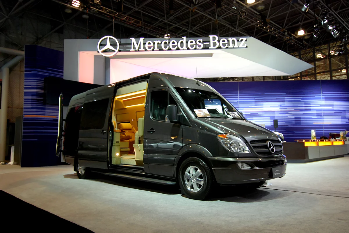 The Sprinter JetVan on display at the 2012 New York Auto Show