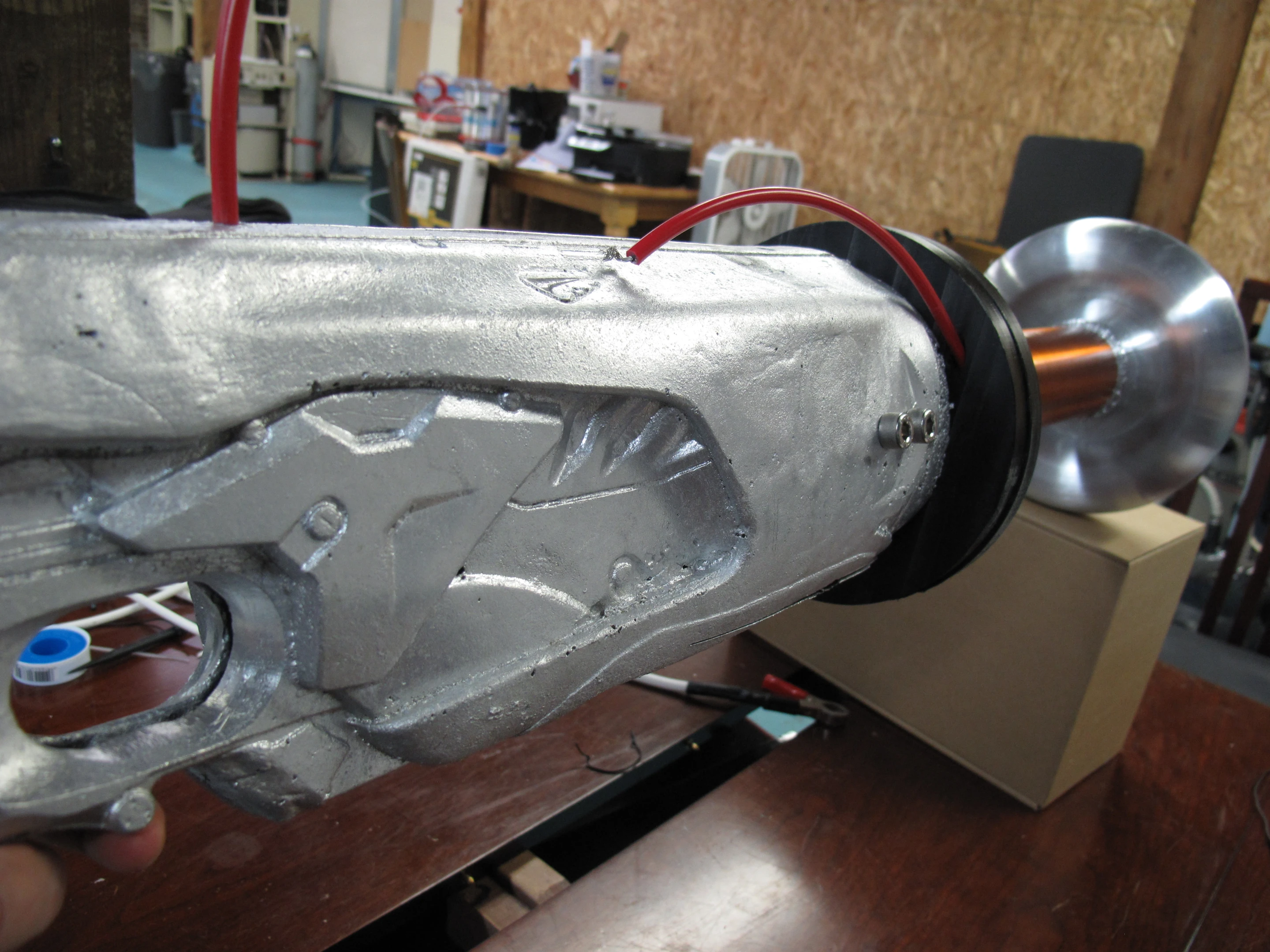 Detailing of the sand-cast aluminum housing