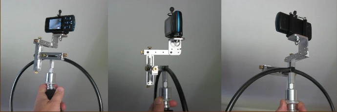 The prototype Circle Thing's mounting and handle system