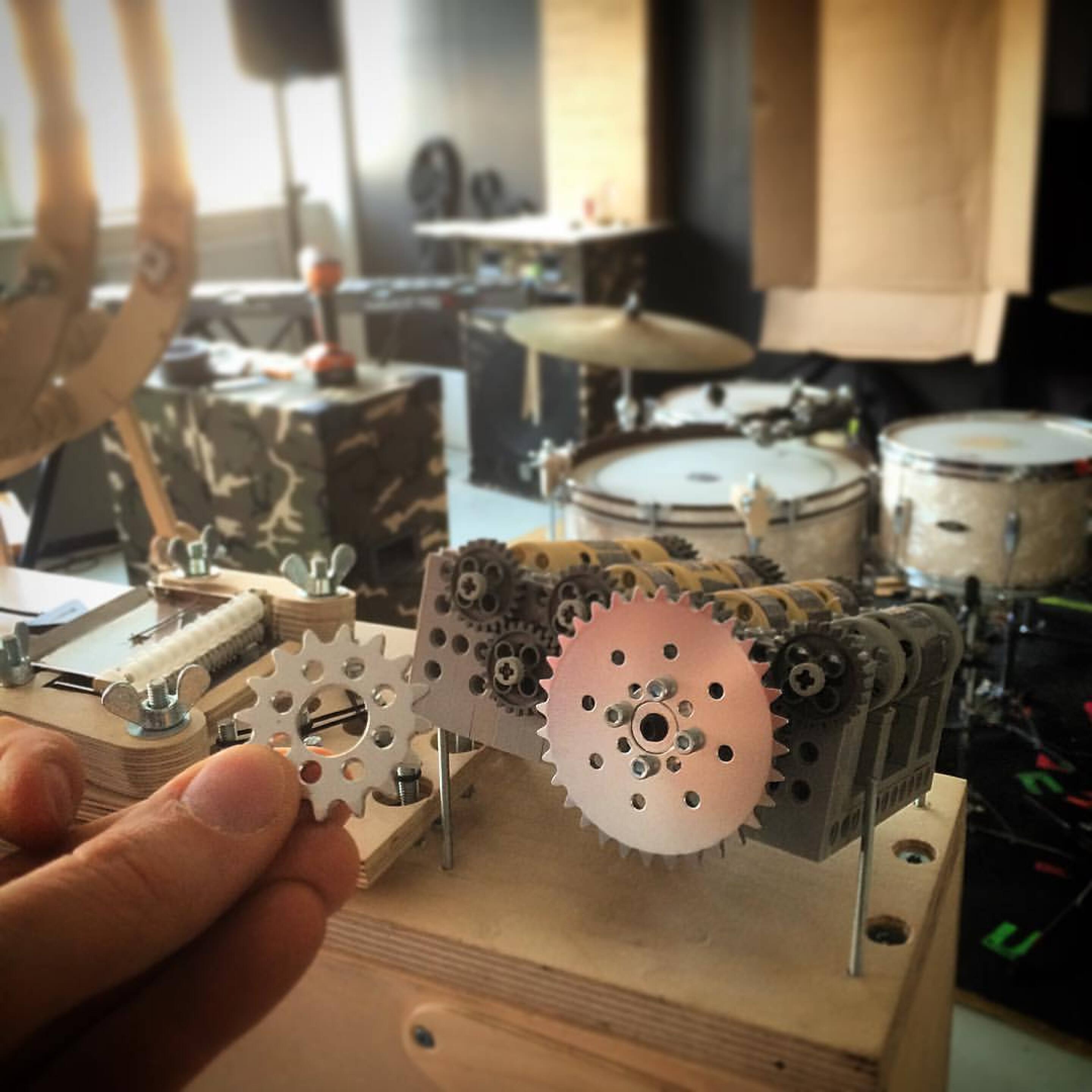 Mechanical music box joins the band