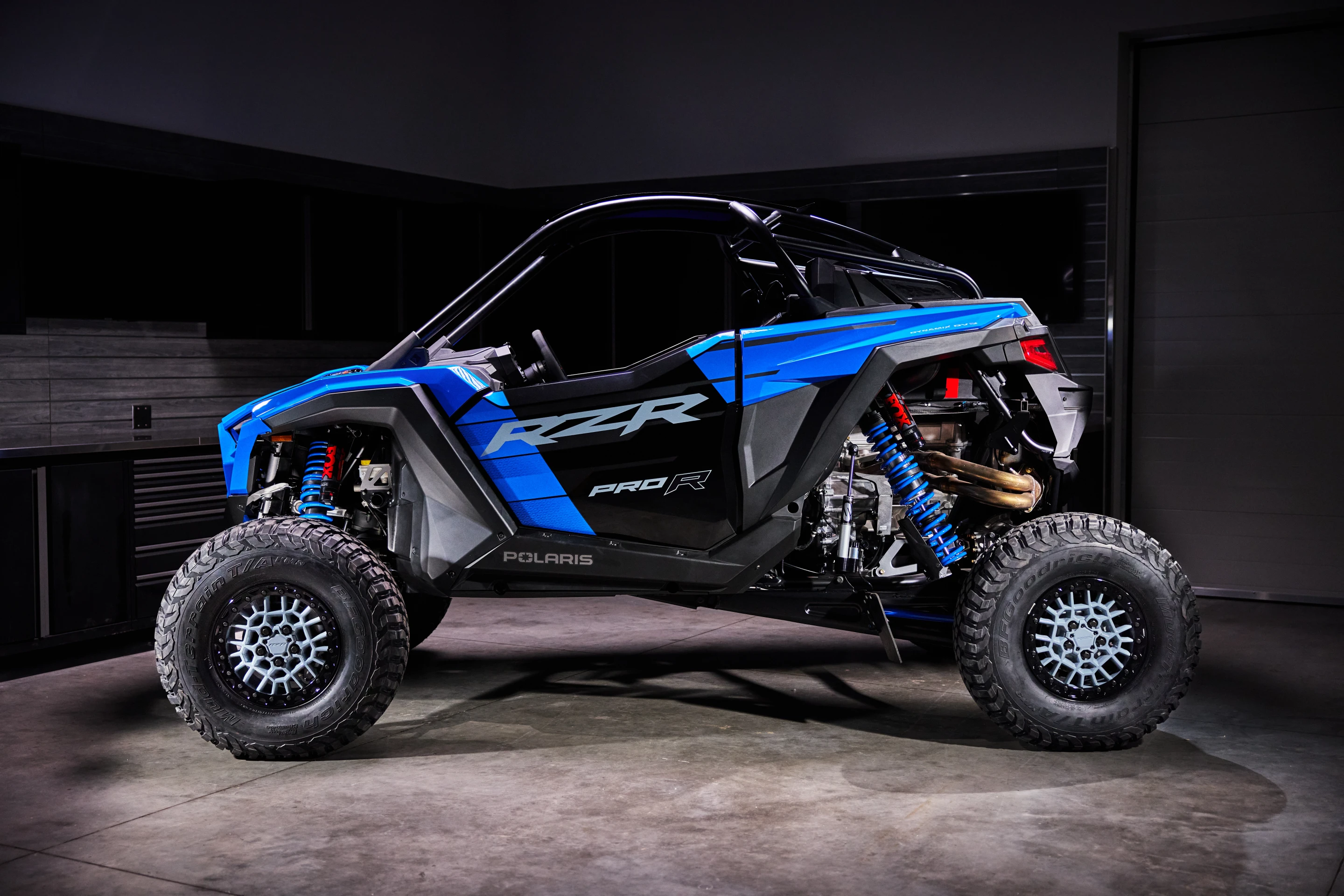 Olaris Rzr Pro R Side View Polaris RZR Pro R Ultra Edition side-by-side gains active sway bars