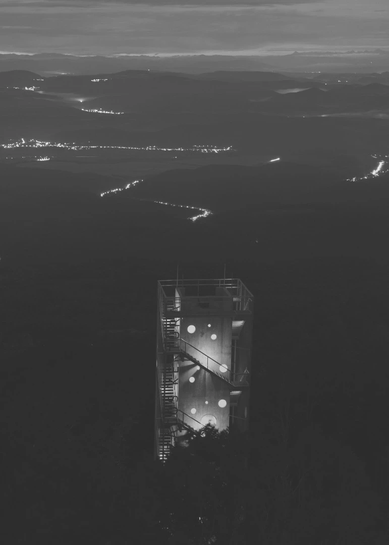 Originally rising to 17 m (55 ft) the Lookout Tower at Galyatető has been extended to reach 30 m (98 ft)