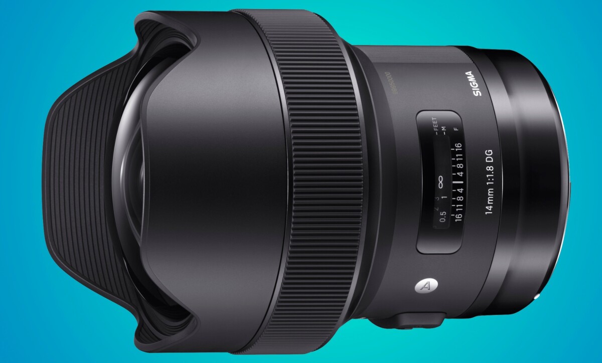 The Sigma 14-mm F1.8 DG HSM Art lens is billed as the "world’s first and only F1.8 ultra-wide-angle lens"