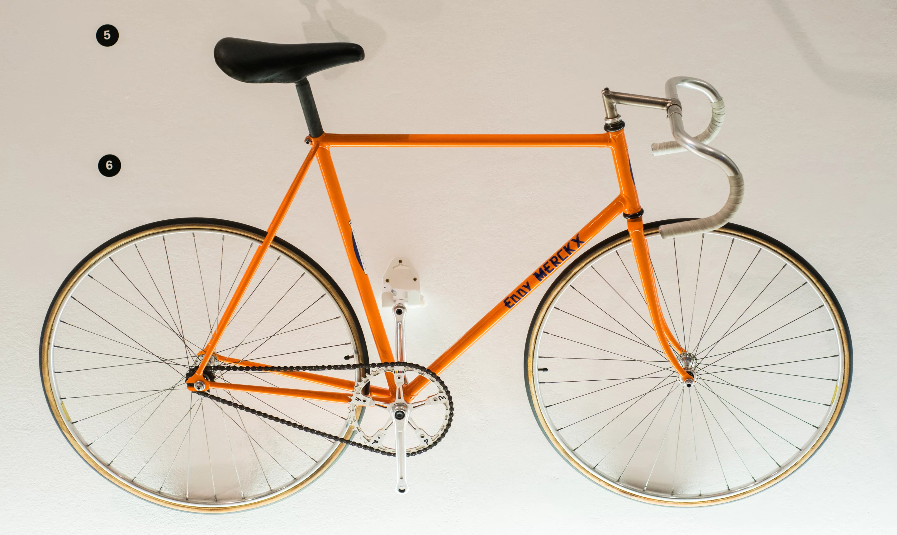Eddy Merckx set an hour world record on this bike in 1972