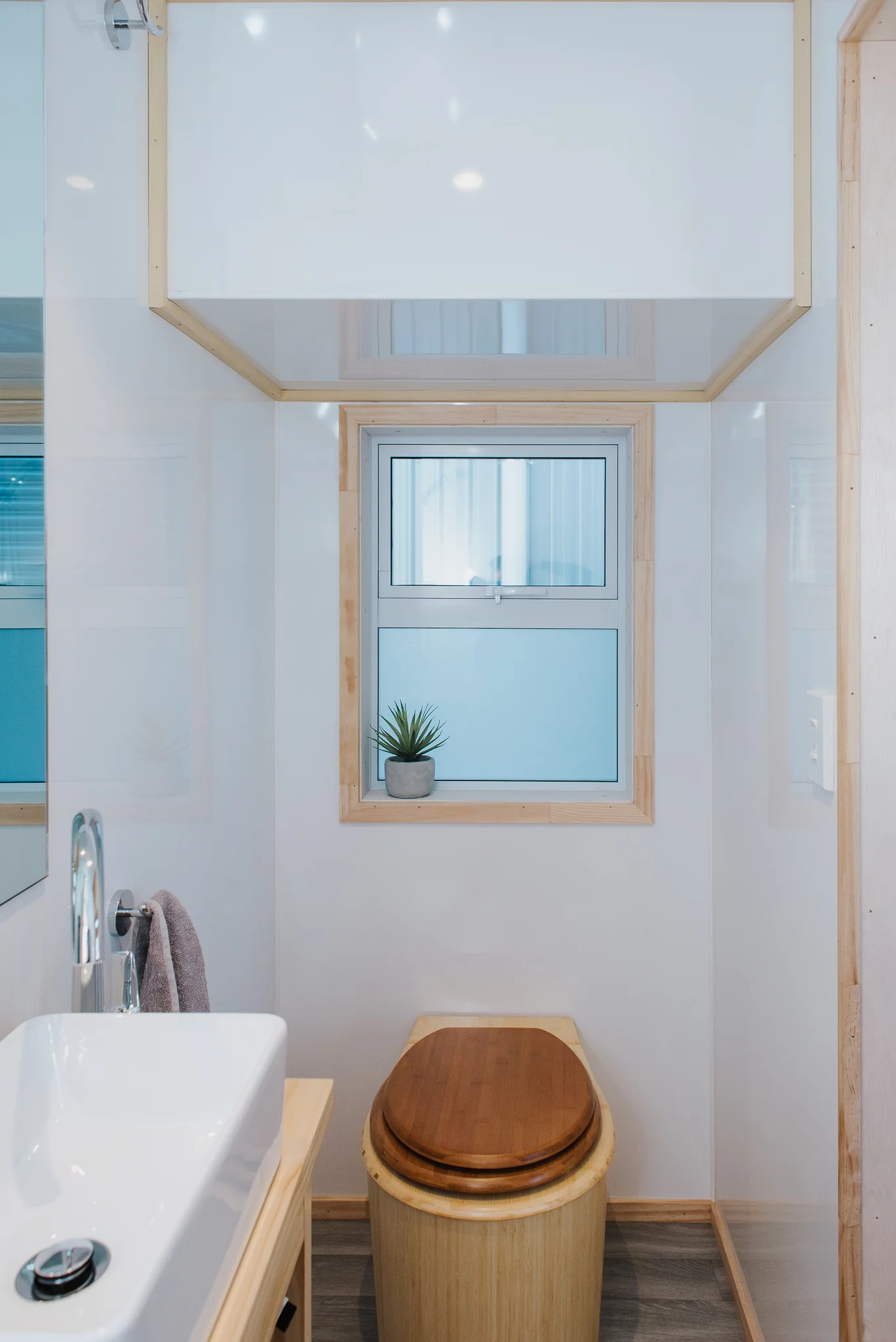 The Purple Palace's toilet is a composting model by New Zealand's Bambooloo