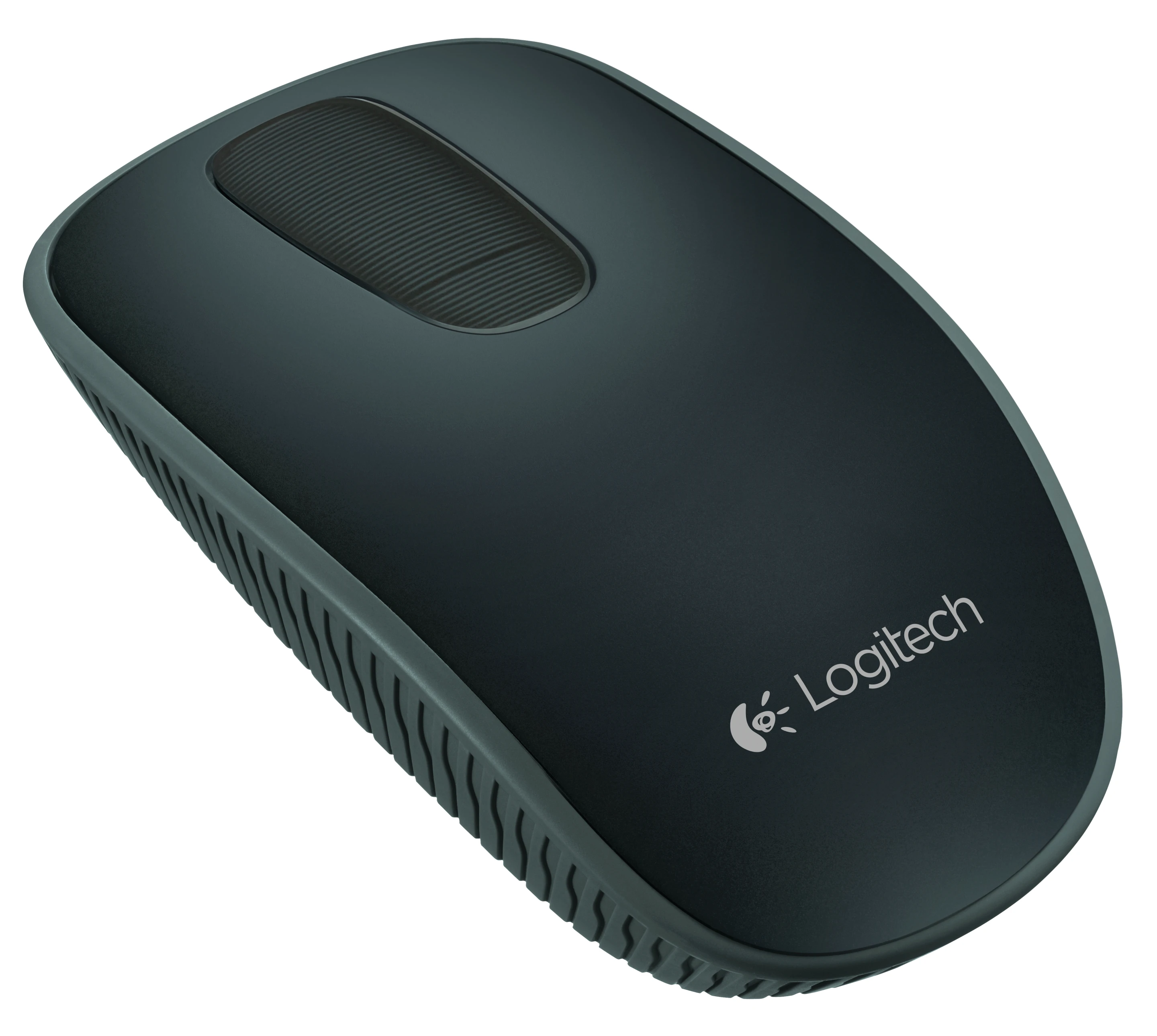 Instead of a full touch surface, the Zone Touch Mouse T400 has a glass touch zone where the scroll wheel might otherwise be