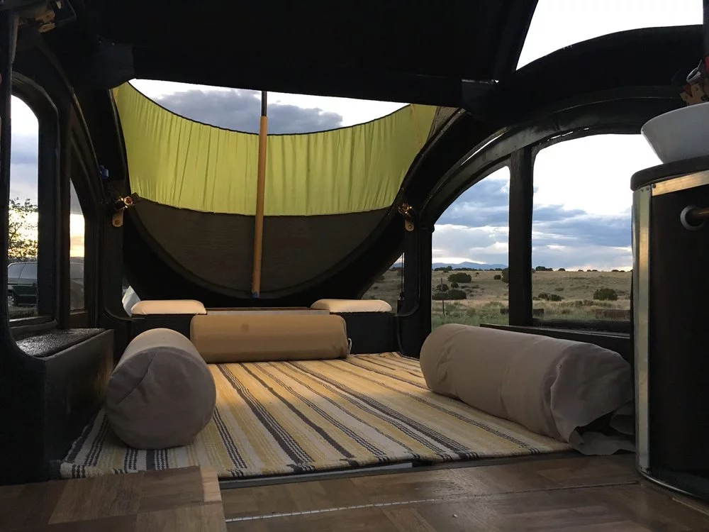 The interior is super-simple, and Earth Traveler owners will likely add to the low curb weight by loading up with furniture and gear