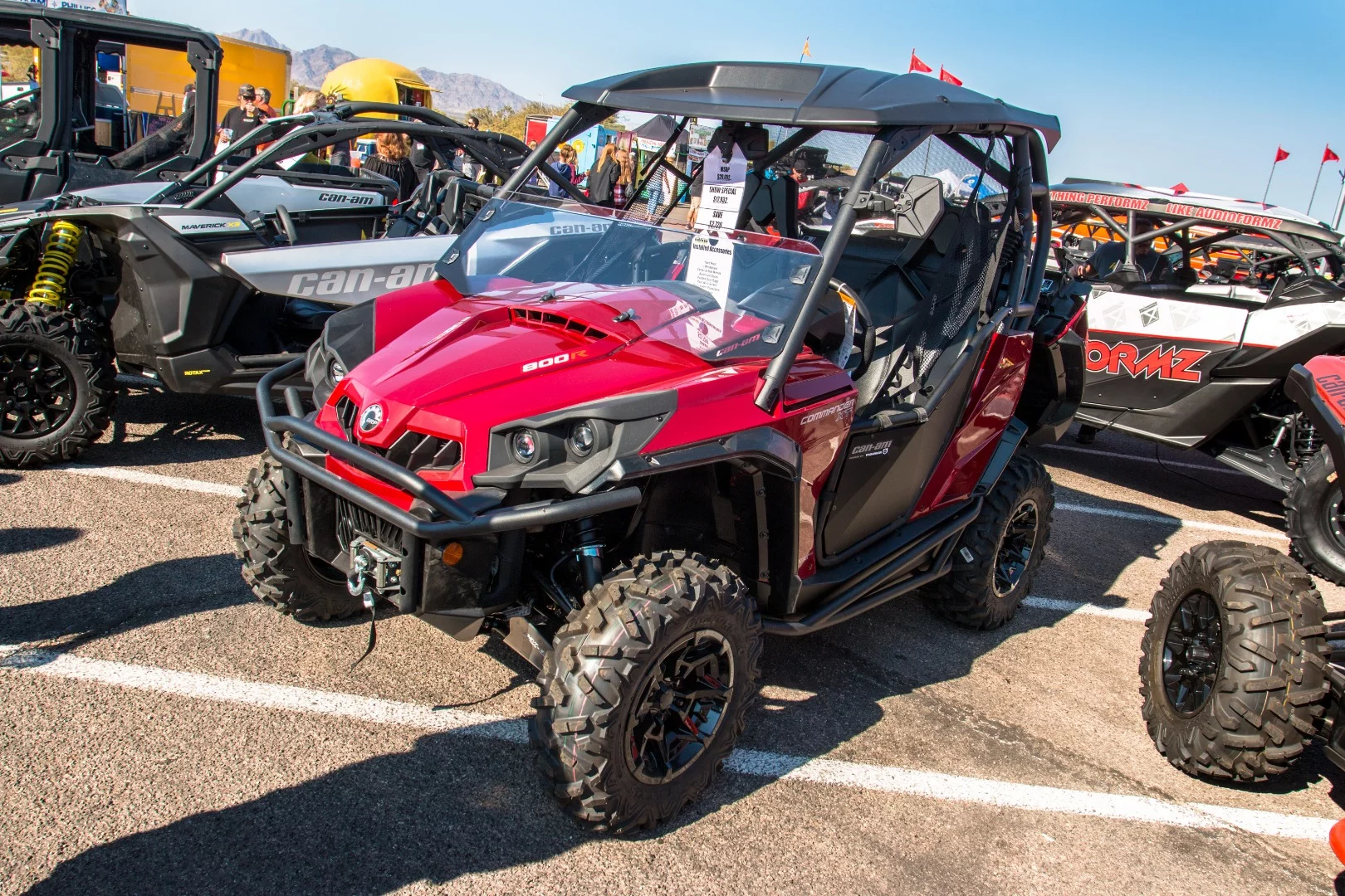 The Can Am Commander. Both sport and utility featuring an 800cc Rotax motor making a healthy 71 hp