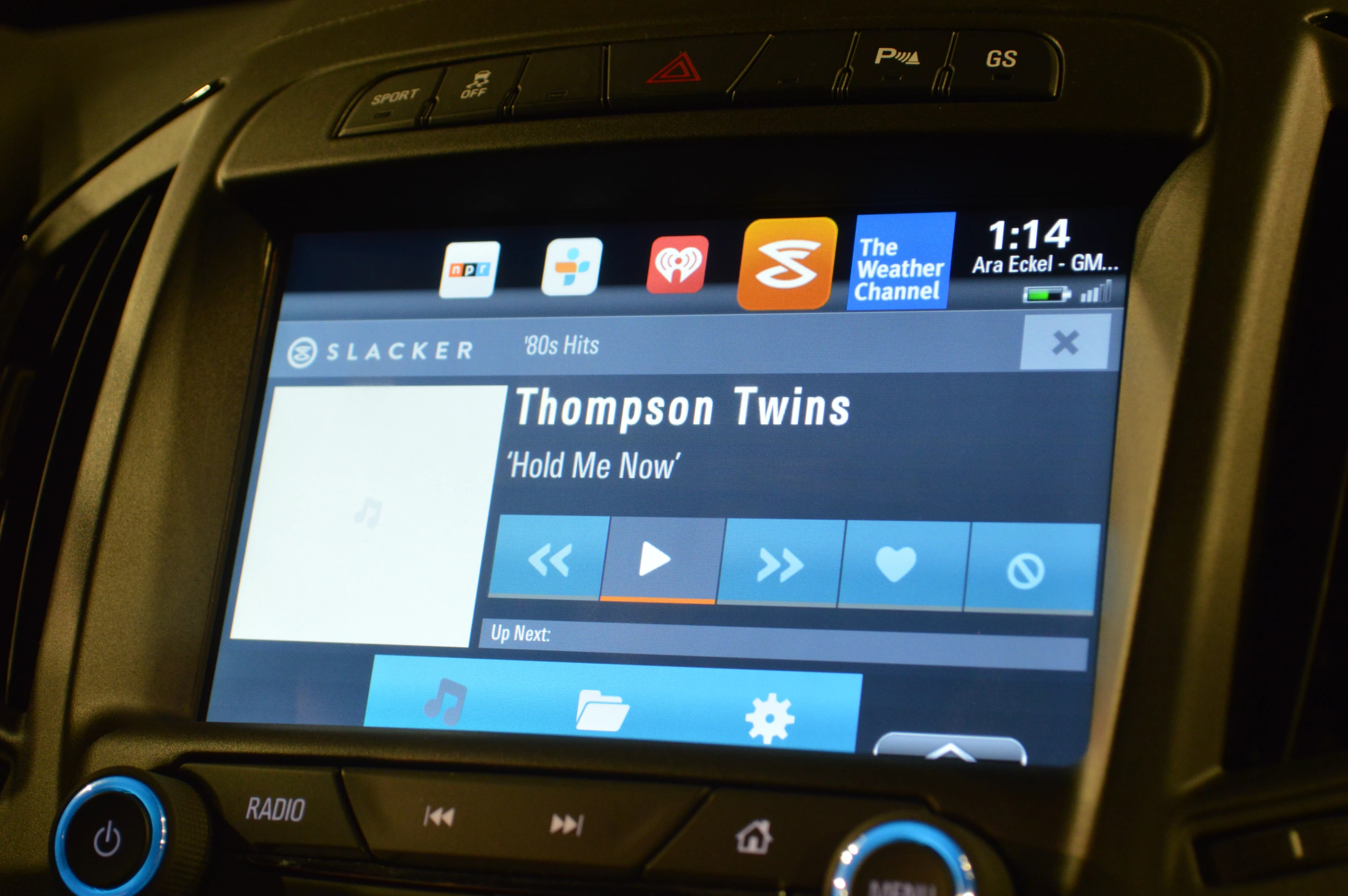 GM's vehicle apps are sure to include a variety of new music options
