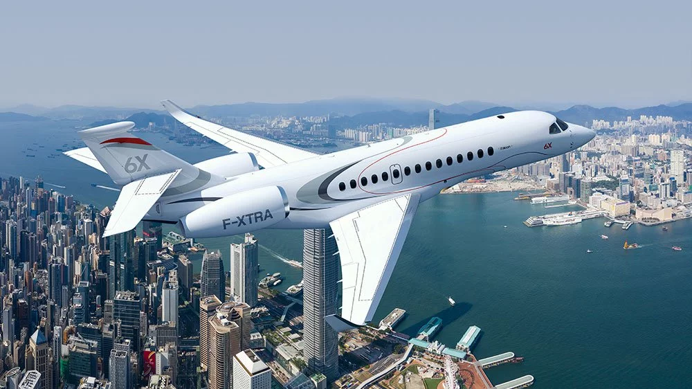 Artist's rendering of the Falcon 6X