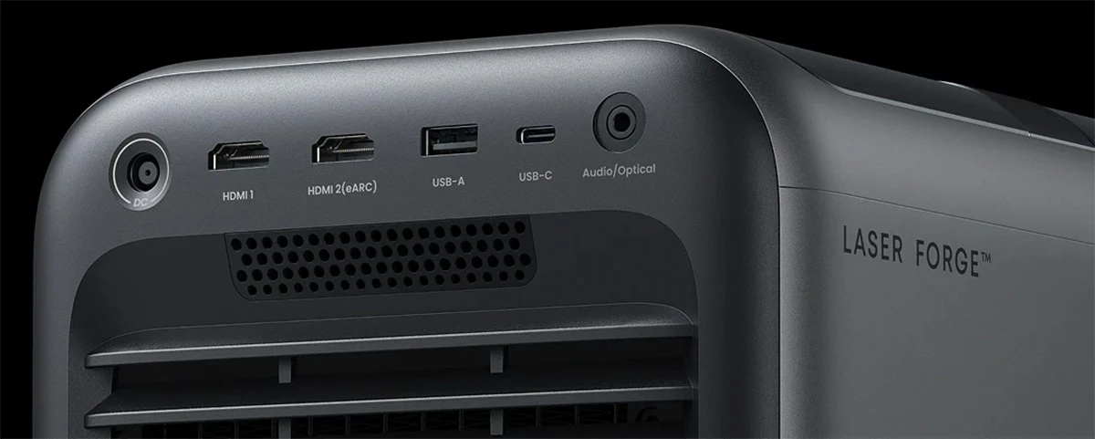 You'll find a nice selection of ports on the Nebula X1, including HDMI 2.1 for 4K output at 60 Hz