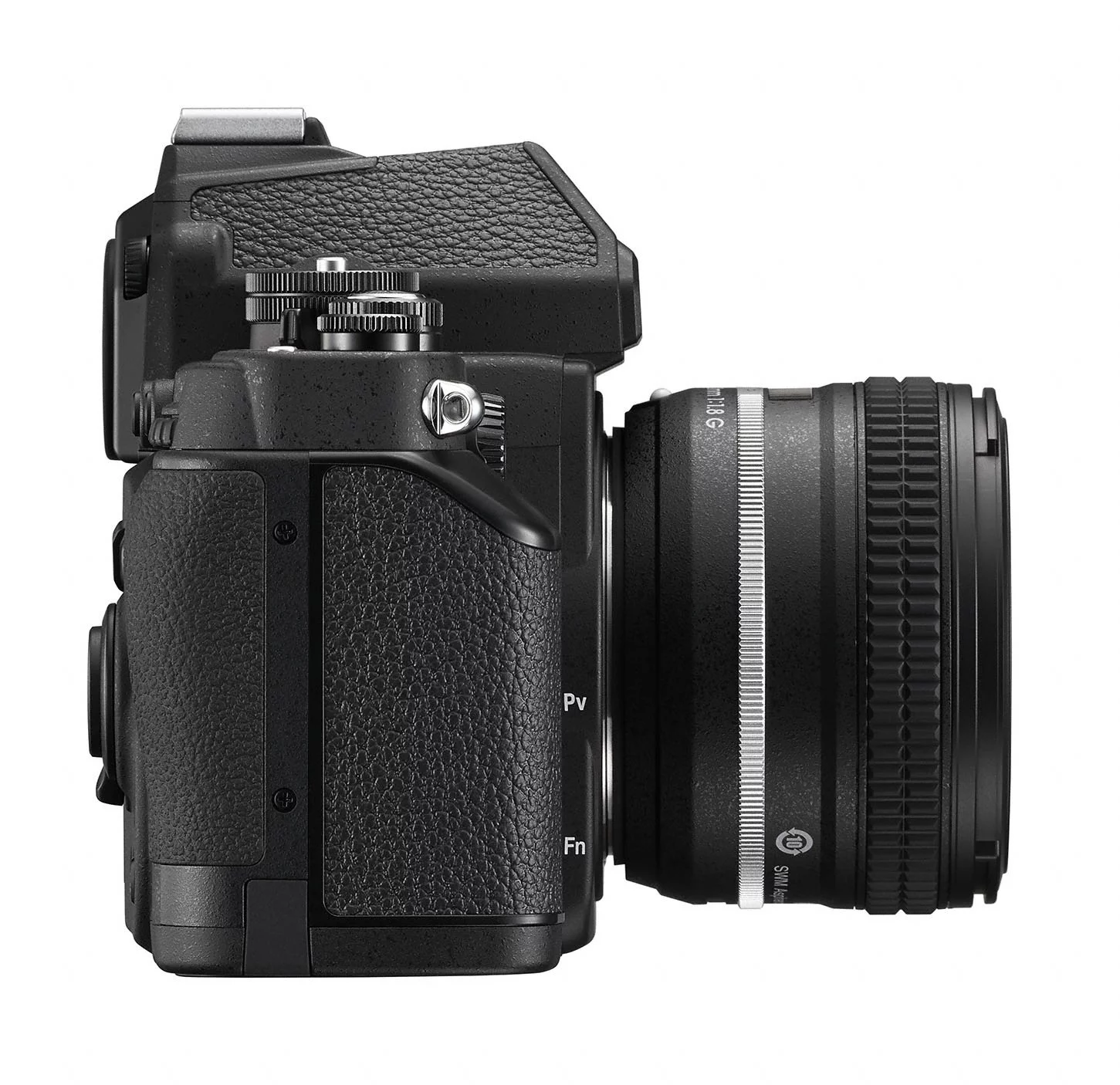 Though there's no built-in Wi-Fi, the Nikon Df is compatible with the WU-1a Wireless Mobile Adapter