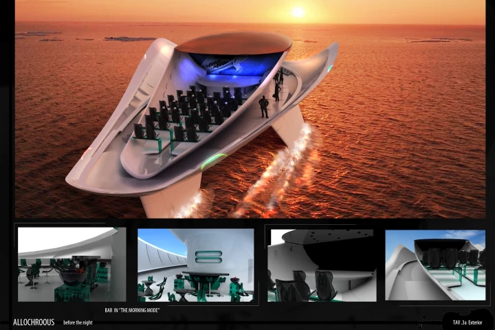 The Allochroous is the "Dream Boat" winner of the 9th Millennium Yacht Design Award