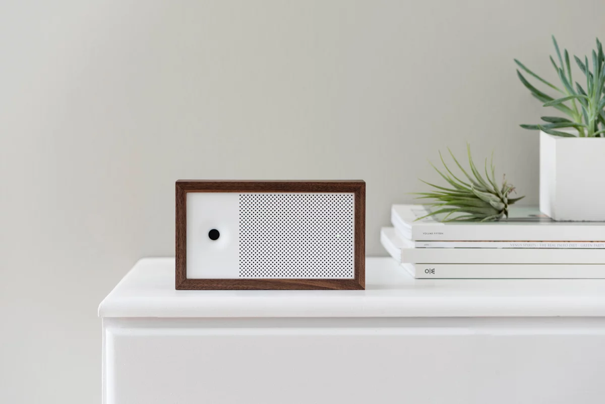 Awair resembles a stylish Bluetooth speaker