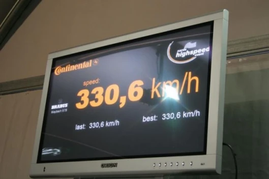 The record breaking speed