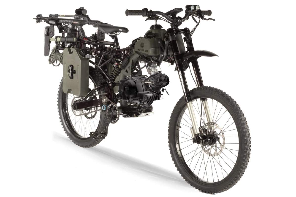 The Motoped Survival: Black Ops edition is being touted as a perfect bike for the zombie apocalypse