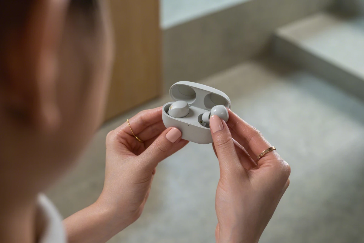 Despite being more compact than their predecessor, the WF-1000XM5 true-wireless earphones benefit from improved noise cancellation, larger dynamic drivers for better sound delivery, and better voice clarity during calls