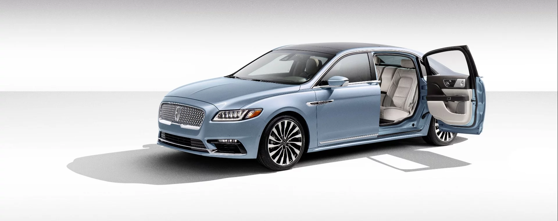 2019 80th Anniversary Lincoln Continental: forward-opening rear "suicide" doors