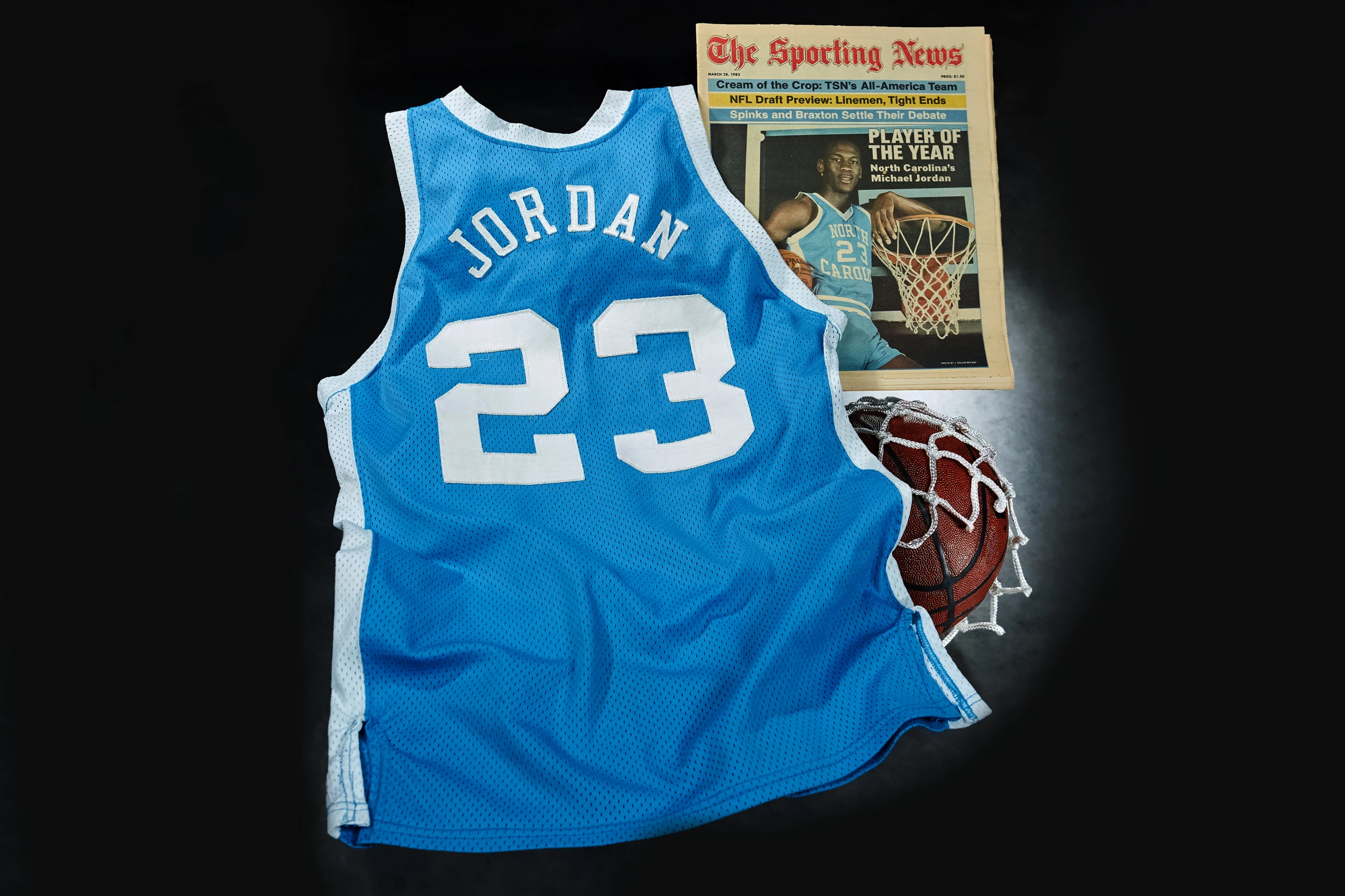 From little acorns … no-one could have known just how high Michael Jordan's star would soar when he wore this jersey in 1982-83. Michael Jordan's game-worn University of North Carolina Tar Heels Jersey from his first "NCAA Player of the Year" photo shoot sold for $1,380,000 at Heritage Auctions on 7 May 2021
