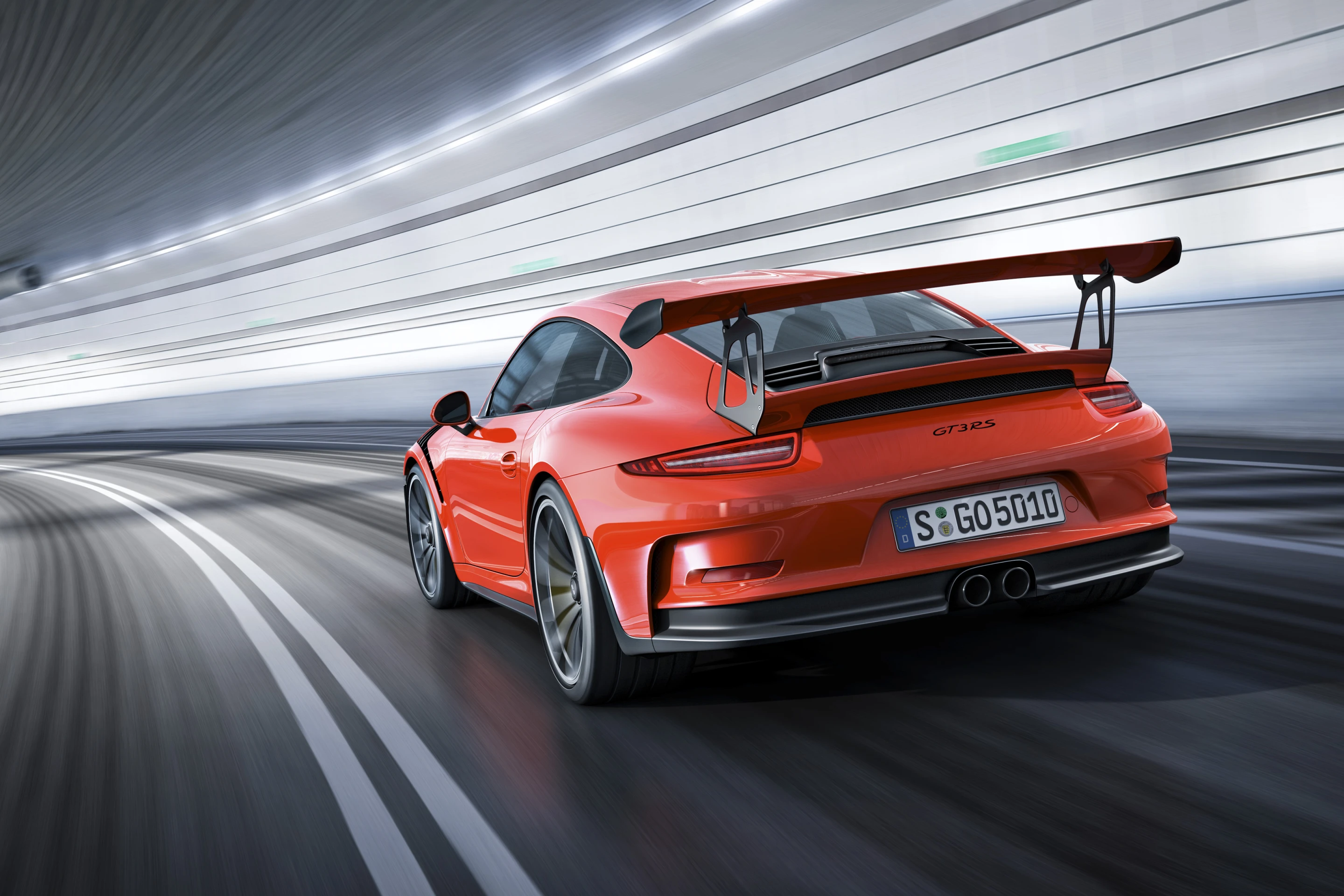 The RS' big rear wing is a clear hint towards the car's potential