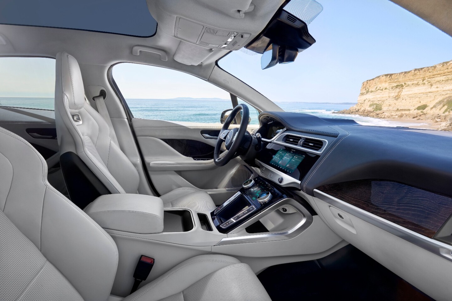 Interior of the new Jaguar I-Pace