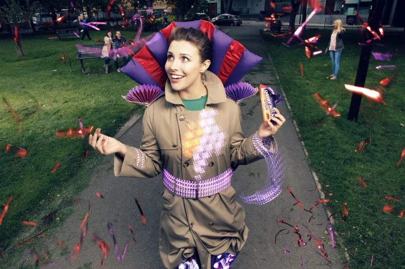 Joy Jackets were built as part of Cadbury's "Joyville" campaign (Photo: Akio-Style)