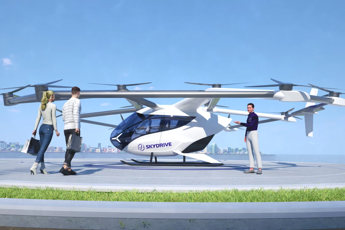 The revised SkyDrive eVTOL can carry two passengers and one pilot