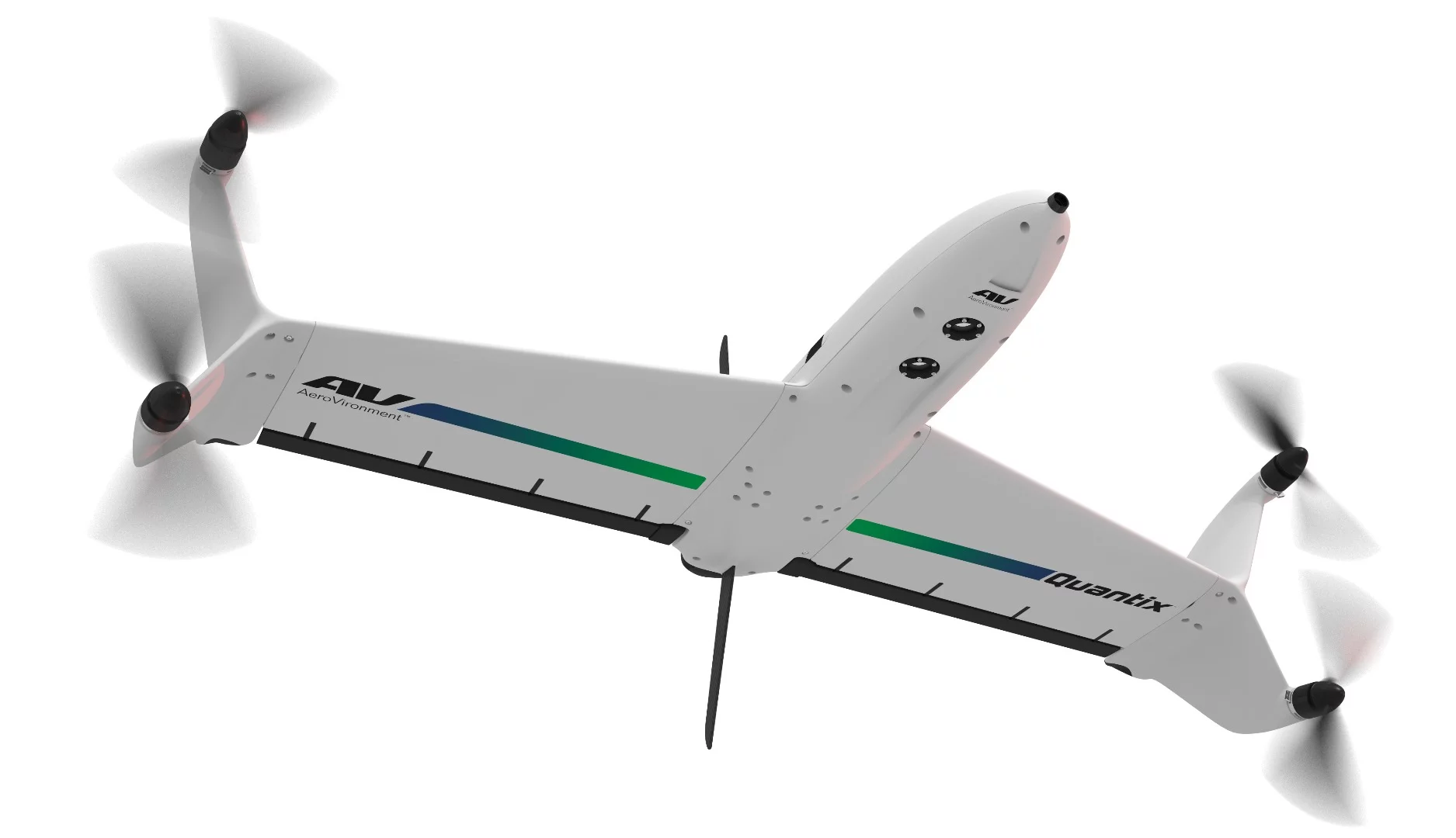 Intended for industrial applications such as remote sensing and surveying, the Quantix drone is programmed via a dedicated Android tablet-style controller