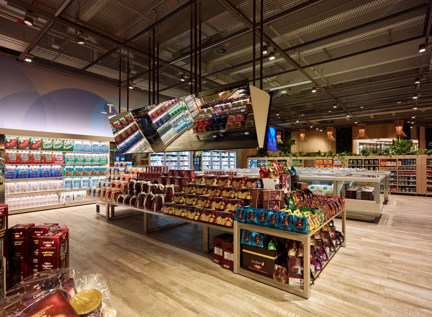 The Supermarket of the Future uses interactive tables to display useful information on more than 6,000 products