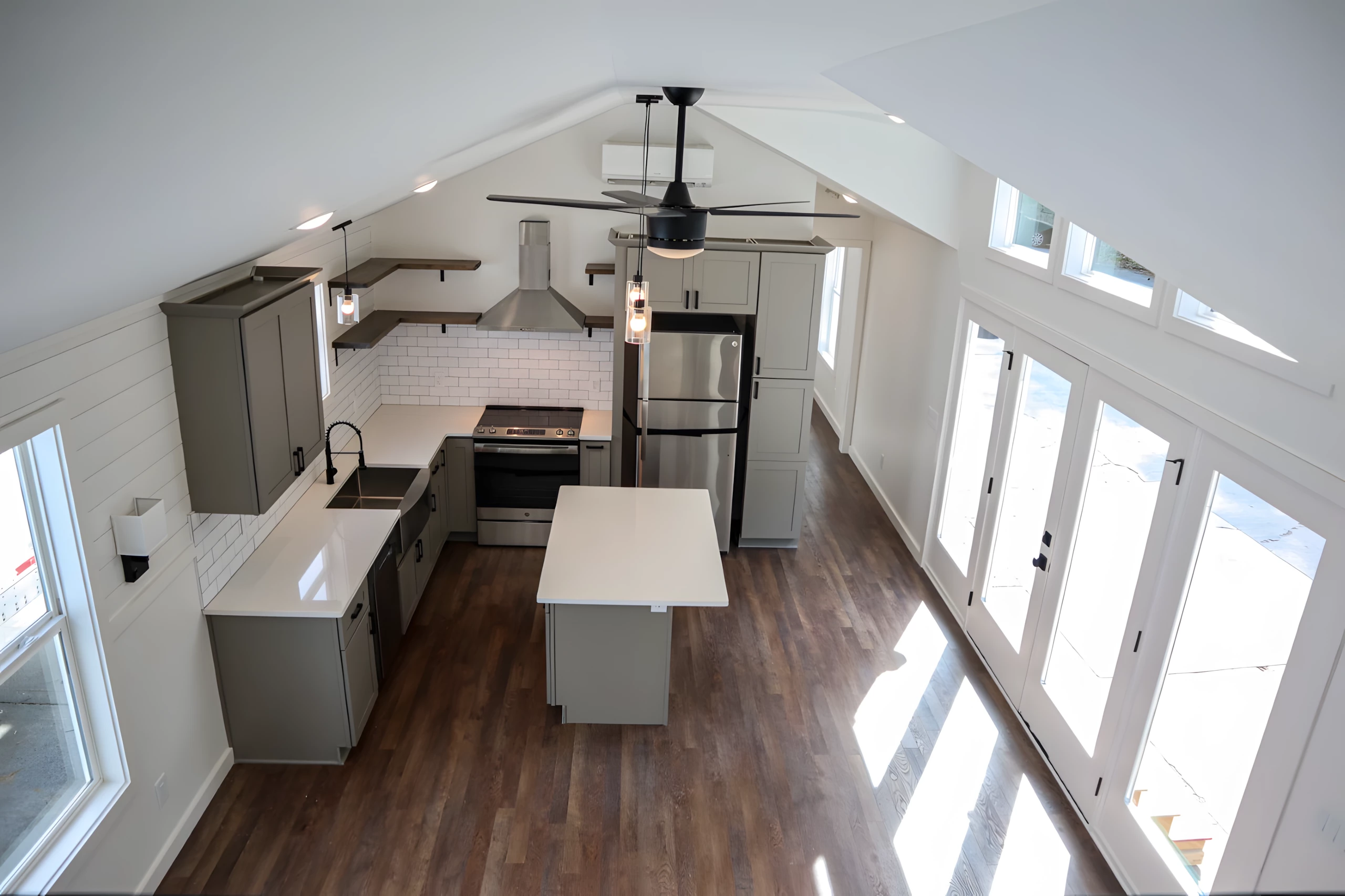 The Dogwood's interior is very spacious and light-filled