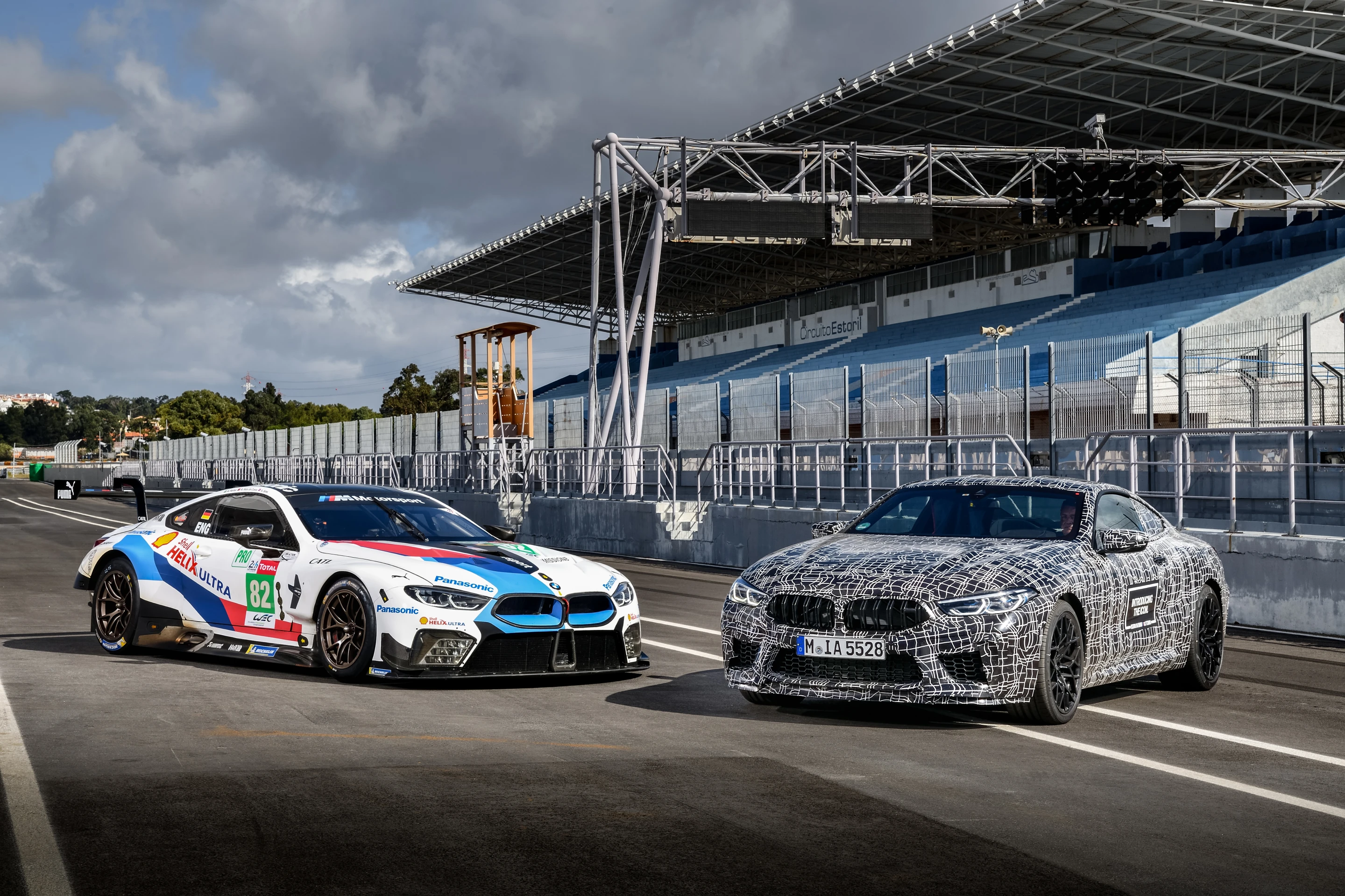 BMW M8 GTE race car and M8 street car prototype