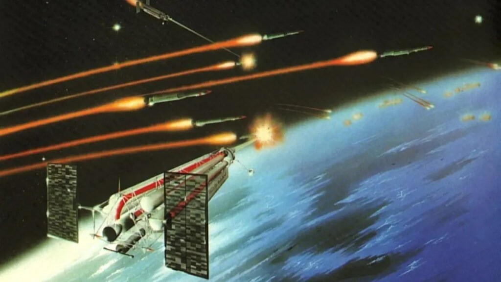 Artist's concept of an anti-missile particle beam