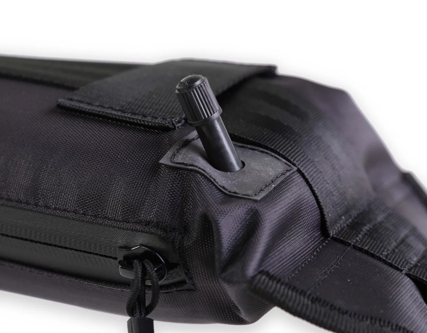 The Tair roof racks can be inflated with a regular bike pump