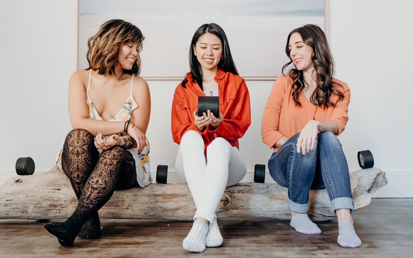 The AirBase and four AirConnect speakers can be used as one 24-W Bluetooth speaker, or independently for surround sound or multi-room setups