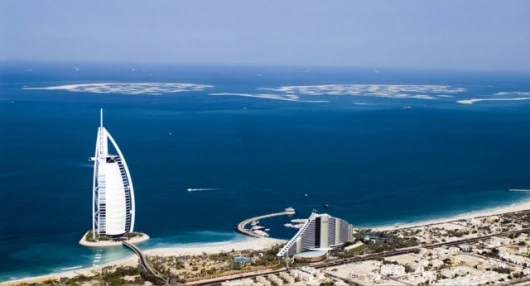 Dubai's distinctive coastline