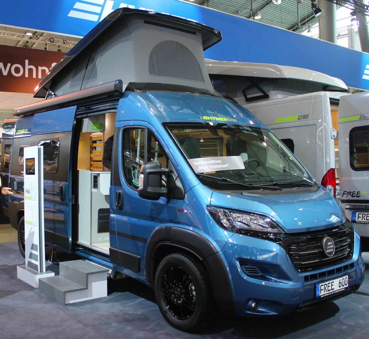 Hymer presents the Blue Evolution version of its Hymercar Free camper van